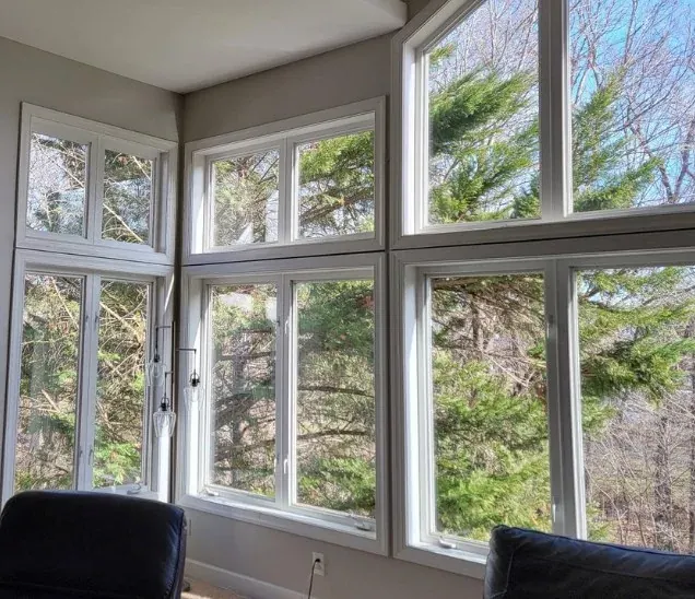 Great-room glass replacement, after replacement.